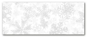 Quadro acrilico Fiocchi di neve di neve d'inverno 100x50 cm