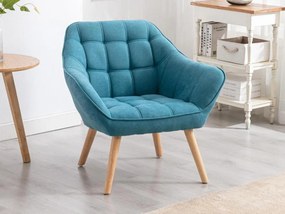 Poltrona in Tessuto Blu - CASERTA