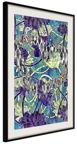 Poster  Modern Arabesque  Cornice Quadri Cornice nera con pass-partout, Larghezza x Altezza Home decor 20x30