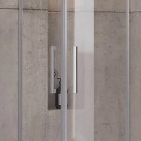 Box doccia semicircolare 90x90 struttura in acciaio vetro 8mm KS8000 - KAMALU
