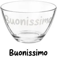 Coppetta vetro scritta Buonissimo 680 ml