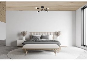 Lampadario a plafone LED CAMBRIDGE 4xE27/8W/230V nero