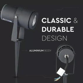 Lampada LED da esterno LED/12W/100-240V IP65 grigio - vetro verde