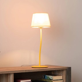 TK Lighting Lampada da tavolo Nicola, giallo