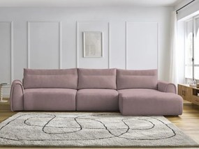 Divano angolare in rosa chiaro Aden – Bobochic Paris