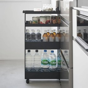 Scaffale per il bagno nero opaco in acciaio 48x80,5 cm Tower – YAMAZAKI