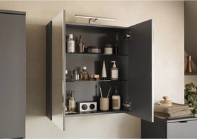 Mobile per bagno color antracite da appendere e con specchio 60x71 cm Arcena – Germania