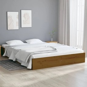 Giroletto Senza Materaso Ambra İn Legno Massello 120x190 Cm /