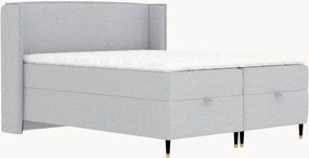 Letto boxspring fatto a mano con contenitore Monpelli, H4