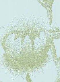 Cole & Son Carta da parati Lily - eisblau/ umbra