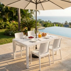 CALIGOLA - tavolo da giardino in wicker