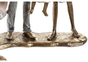 Statua Decorativa DKD Home Decor Rame Resina Moderno Famiglia (20,5 x 7,5 x 24,5 cm) (2 Unità)