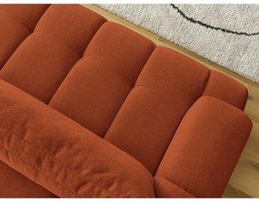 Divano color mattone allungabile e con contenitore 251 cm Fuji – Bobochic Paris