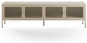 Mobile TV color crema in metallo 160x50x35 cm Fayna – Marckeric