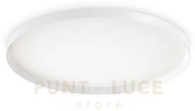 Lampada da soffitto fly pl d90 3000k bianco