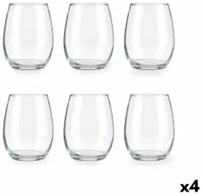 Set di Bicchieri Amber Trasparente Vetro 350 ml (4 Unità)