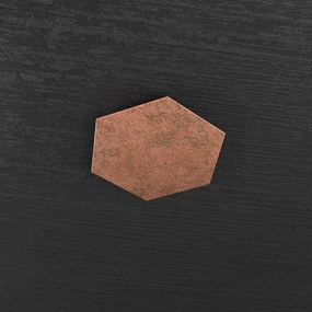 Plafoniera Industrial-Minimal Decorativa Hexagon Metallo Foglia Rame