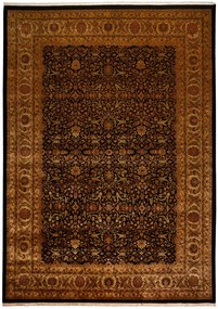 Tabriz Tappeto 430x310 Beige (Indian) Annodato A Mano