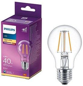 Lampadina LED VINTAGE Philips A60 E27/4,3W/230V 2700K