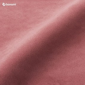 Divano rosa allungabile/con contenitore e rivestimento in velluto 247 cm Lazaro – ELTAP