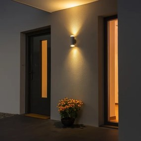 Brilagi - Applique da esterno LED RGBW MATERA 2xGU10/4,8W/230V grigio IP54