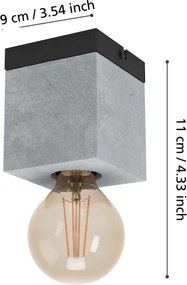 Eglo 43595 - Plafoniera PRESTWICK 1xE27/40W/230V