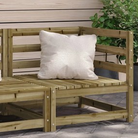 Divano angolare da giardino 70x70x67 cm legno pino impregnato