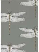 Harlequin Carta da parati Demoiselle - Graphite/ Almond