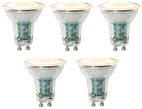 Set di 5 lampadine LED GU10 dimmerabili con sensore crepuscolare 3W 200 lm 2200K