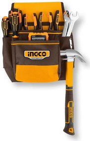 Fodero portautensili con 10 tasche e portamartello - Ingco
