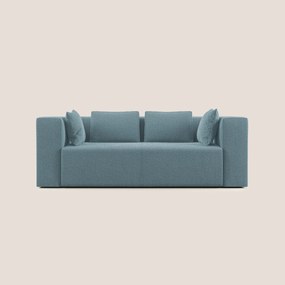 Nettuno divano moderno componibile in morbido tessuto bouclè T07 carta-da-zucchero 210 cm