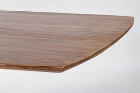 Tavolo SHERMAN in legno di mango e base finitura ottone 150 x 90 cm