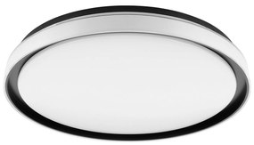 Plafoniera Minimal Seluci Acciaio Nero 4 Luci Led Integrato 10W