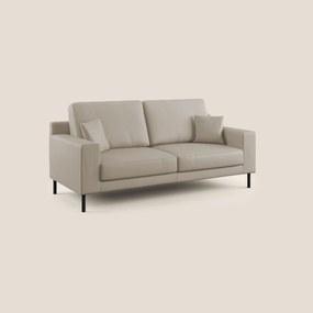 Uranio divano moderno lineare in Ecopelle impermeabile T04 beige