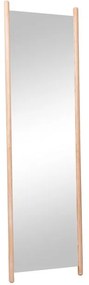 Specchio quadrato in legno naturale 40 x 140 cm
