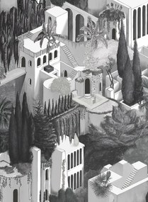 Rebel Walls Carta da parati Toledo - Graphite