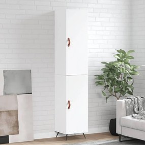 Credenza Bianca 34,5x34x180 Cm İn Legno Multistrato /