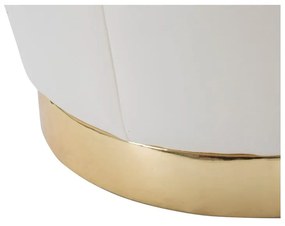 Sgabello in velluto crema Paris - Mauro Ferretti