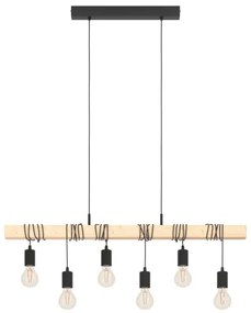 Eglo 43513 - Lampadario sospeso a cavo TOWNSHEND 6xE27/60W/230V