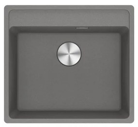 Lavello integrato 1 vasca FRANKE Maris fragranite L 51 x L 56 cm argento