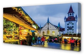 Quadro su tela Germania Old Market Square 100x50 cm
