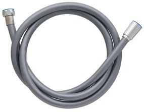 Laccio doccia 150 cm in silicone cromo antitorsione Hidra
