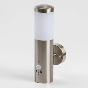 Applique LED da esterno con sensore 1x GU10/5W/230V, cromo opaco