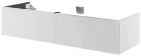 Mobile da bagno sospeso sotto lavabo L 85 x H 50 x P 50 cm bianco, 2 cassetti Neo, Maniglie acquistabili separatamente