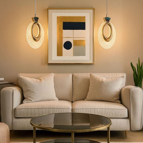Lampadario a Sospensione in Cristallo LHJ109-1CP LIGHT ROSE GOLD