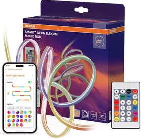 Osram - Striscia LED RGB esterna dimmerabile SMART+ MAGIC 3m LED/15W/230V Wi-Fi + telecomando