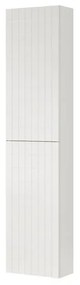 Colonna per mobile bagno Pixel 2 ante P 27 x L 30 x H 160 cm laccato opaco bianco
