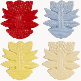 Set di 4 sottobicchieri fatti a mano Blume