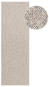 Passatoia grigia/color crema lavabile 80x240 cm Rocco Dark Cream – Elle Decoration