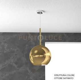 Sosp. ottone sat. 1 luce grande oro 1155os-sg-or